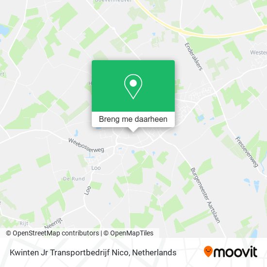 Kwinten Jr Transportbedrijf Nico kaart