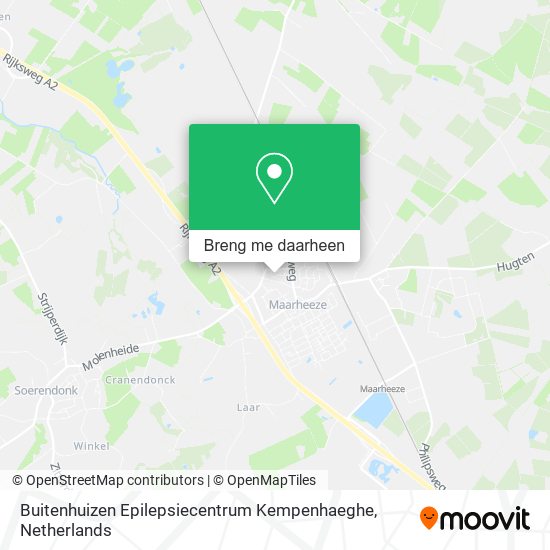 Buitenhuizen Epilepsiecentrum Kempenhaeghe kaart