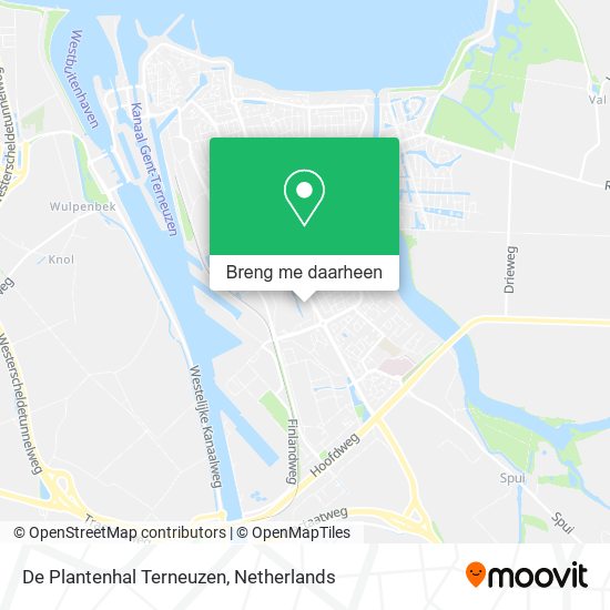 De Plantenhal Terneuzen kaart