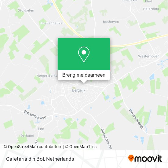 Cafetaria d'n Bol kaart