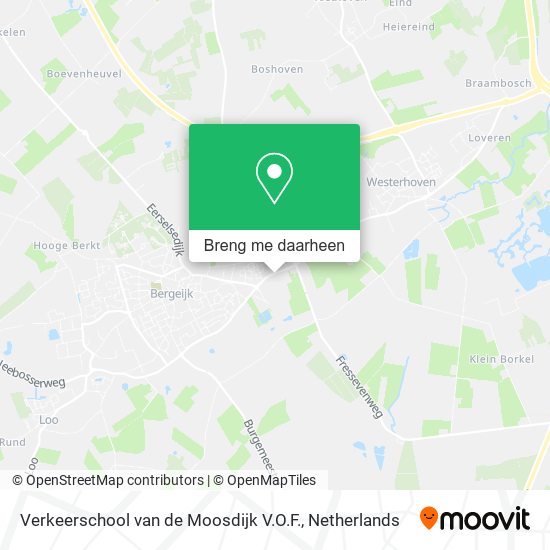 Verkeerschool van de Moosdijk V.O.F. kaart