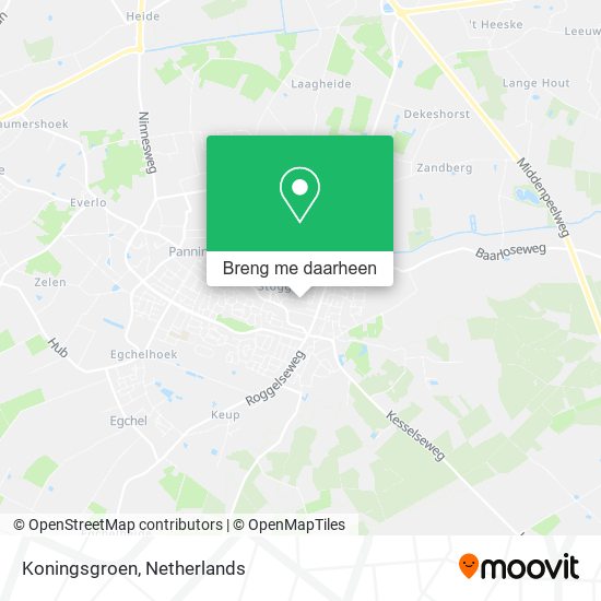 Koningsgroen kaart