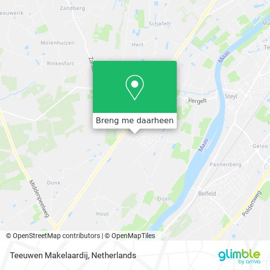 Teeuwen Makelaardij kaart