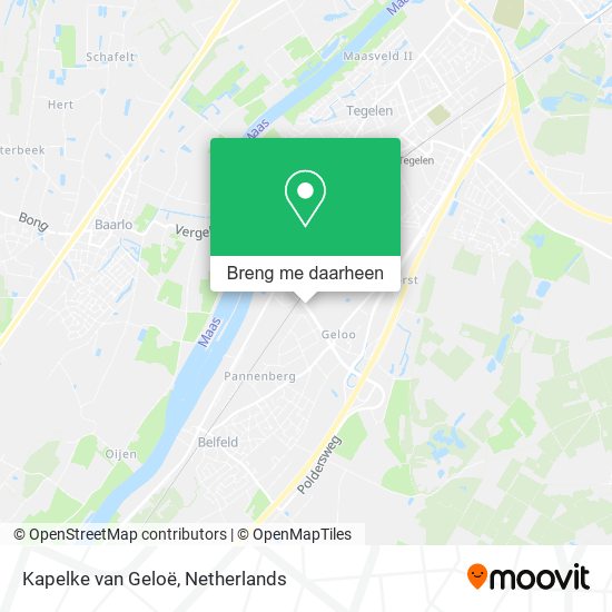 Kapelke van Geloë kaart
