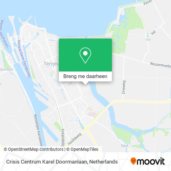 Crisis Centrum Karel Doormanlaan kaart