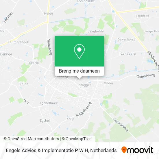 Engels Advies & Implementatie P W H kaart