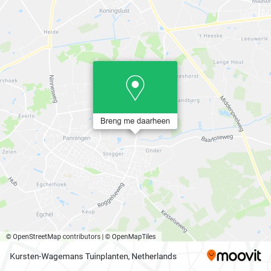 Kursten-Wagemans Tuinplanten kaart