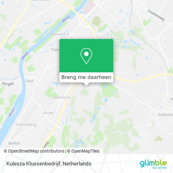 Kulesza Klussenbedrijf kaart