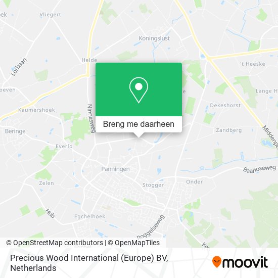 Precious Wood International (Europe) BV kaart