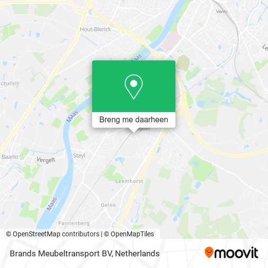 Brands Meubeltransport BV kaart