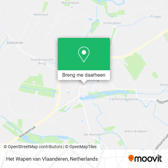 Het Wapen van Vlaanderen kaart