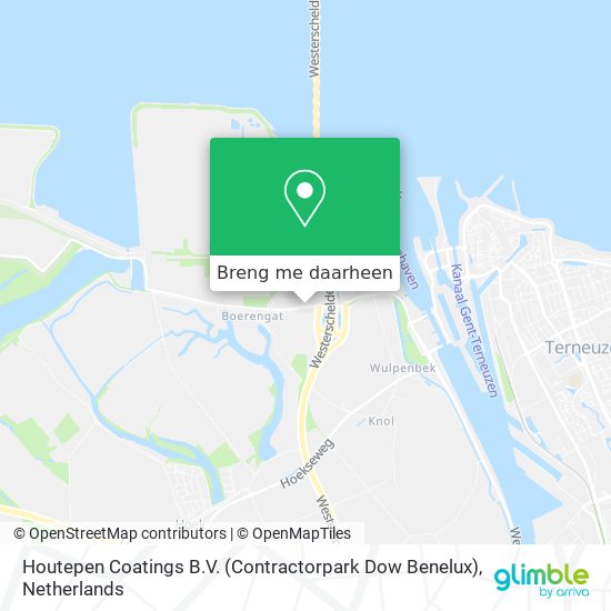 Houtepen Coatings B.V. (Contractorpark Dow Benelux) kaart