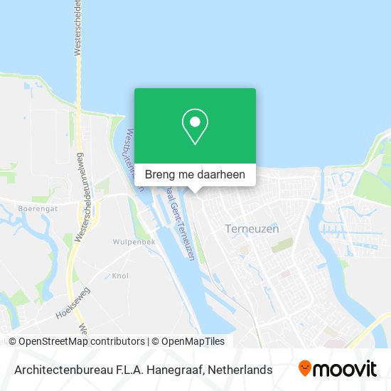 Architectenbureau F.L.A. Hanegraaf kaart