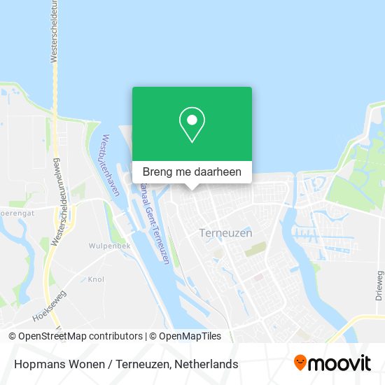 Hopmans Wonen / Terneuzen kaart