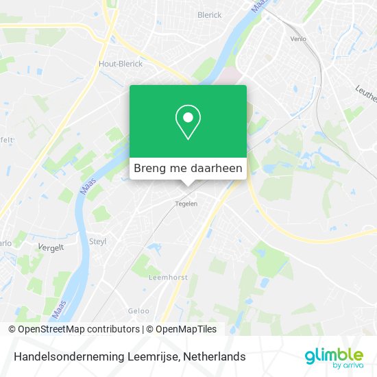 Handelsonderneming Leemrijse kaart