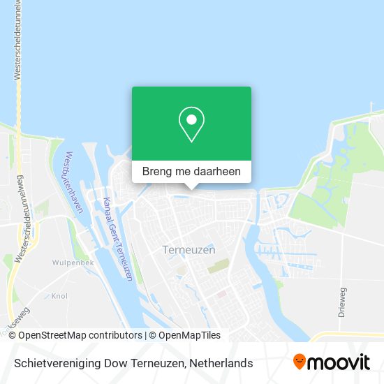 Schietvereniging Dow Terneuzen kaart