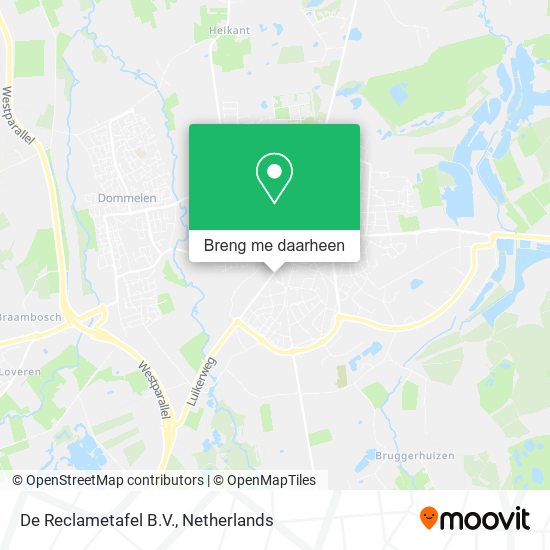 De Reclametafel B.V. kaart