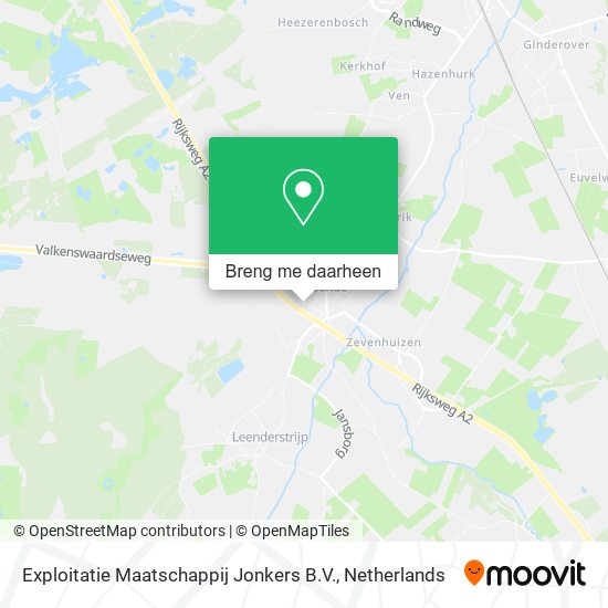 Exploitatie Maatschappij Jonkers B.V. kaart