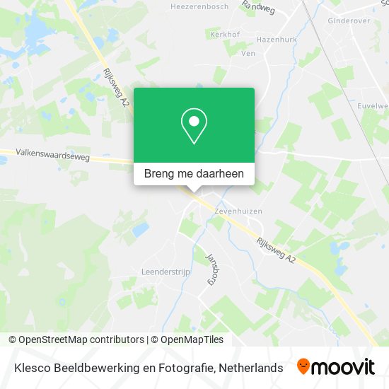 Klesco Beeldbewerking en Fotografie kaart