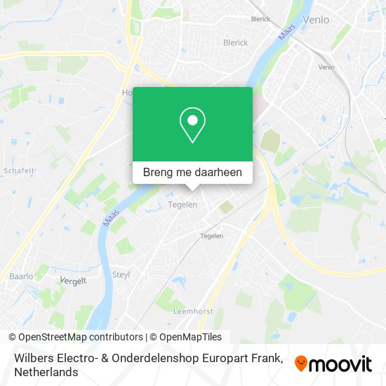 Wilbers Electro- & Onderdelenshop Europart Frank kaart