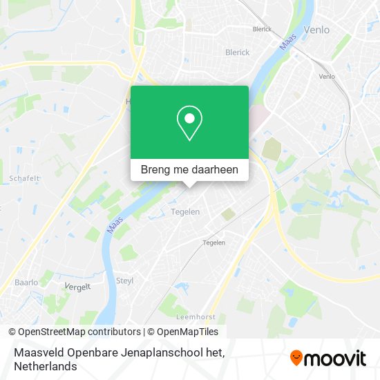Maasveld Openbare Jenaplanschool het kaart