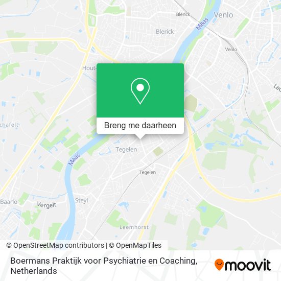 Boermans Praktijk voor Psychiatrie en Coaching kaart