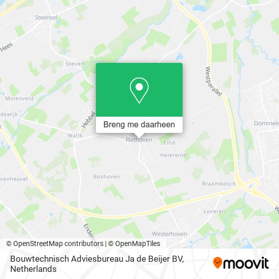 Bouwtechnisch Adviesbureau Ja de Beijer BV kaart