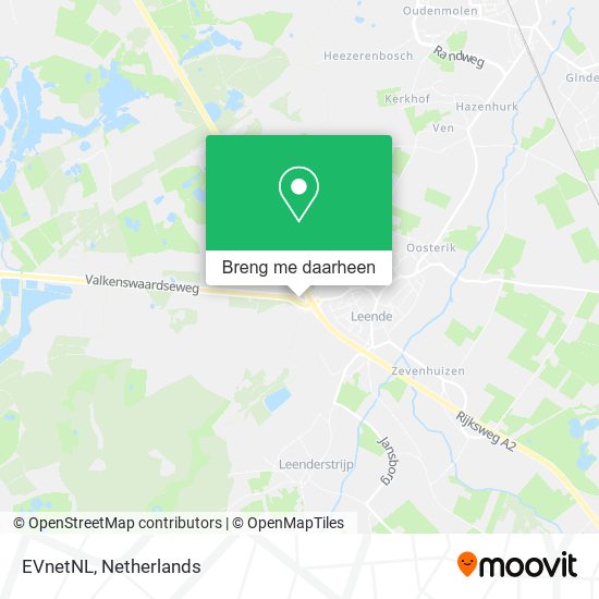 EVnetNL kaart