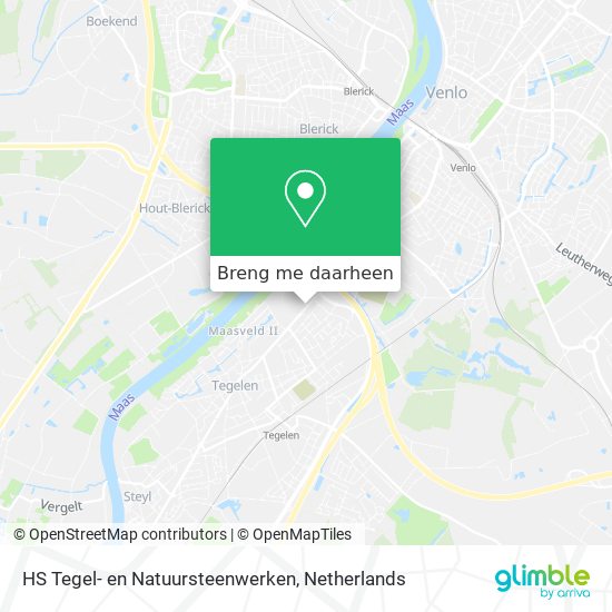 HS Tegel- en Natuursteenwerken kaart