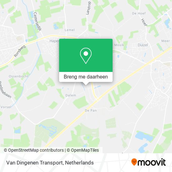 Van Dingenen Transport kaart
