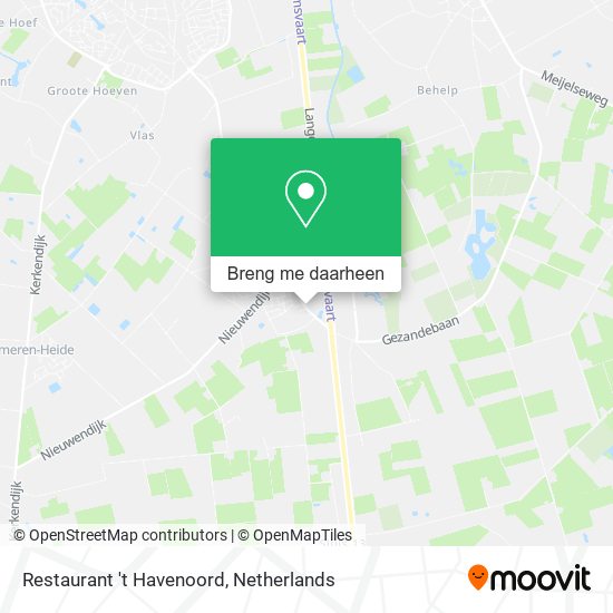 Restaurant 't Havenoord kaart