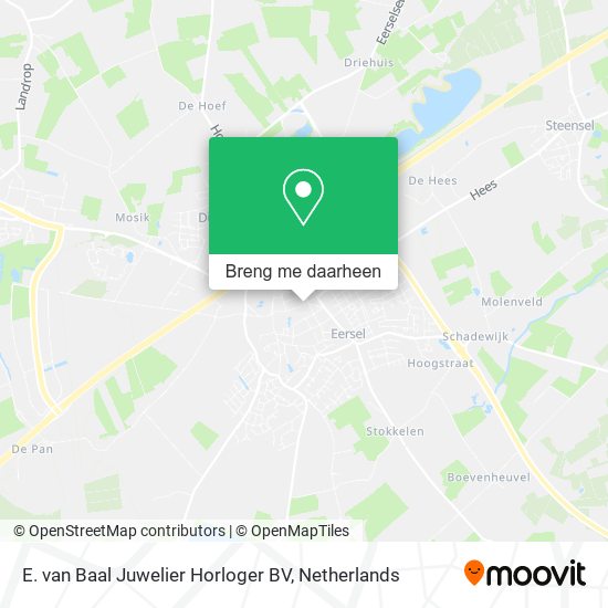 E. van Baal Juwelier Horloger BV kaart