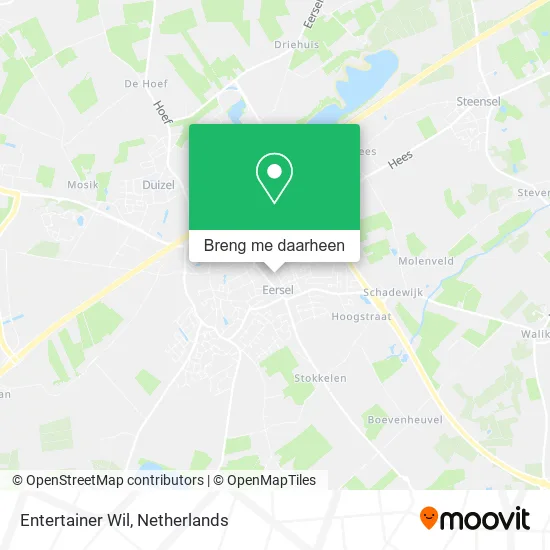 Entertainer Wil kaart