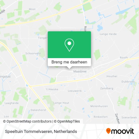 Speeltuin Tommelvaeren kaart