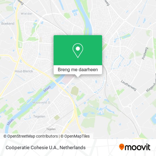 Coöperatie Cohesie U.A. kaart