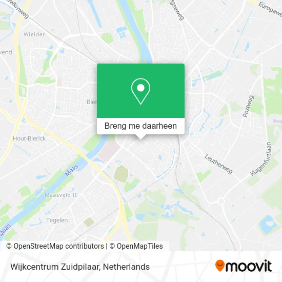 Wijkcentrum Zuidpilaar kaart