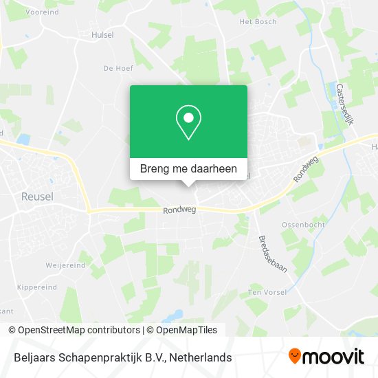 Beljaars Schapenpraktijk B.V. kaart