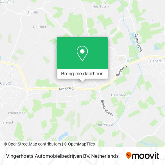 Vingerhoets Automobielbedrijven BV kaart