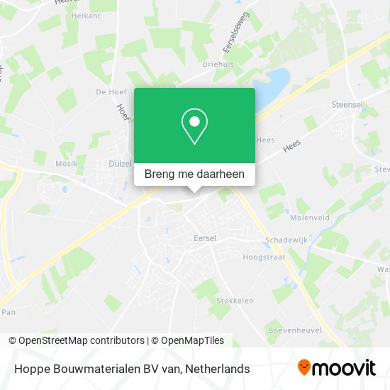 Hoppe Bouwmaterialen BV van kaart