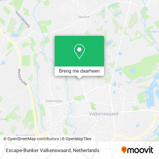 Escape-Bunker Valkenswaard kaart