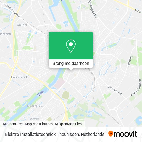 Elektro Installatietechniek Theunissen kaart