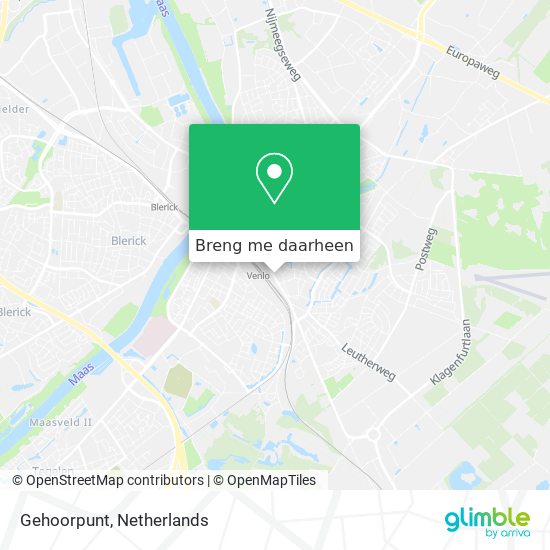 Gehoorpunt kaart