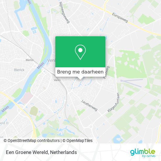 Een Groene Wereld kaart