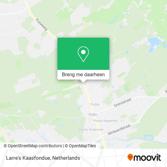 Larre's Kaasfondue kaart