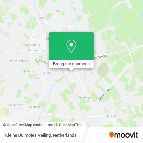 Kleine Duimpjes Veiling kaart