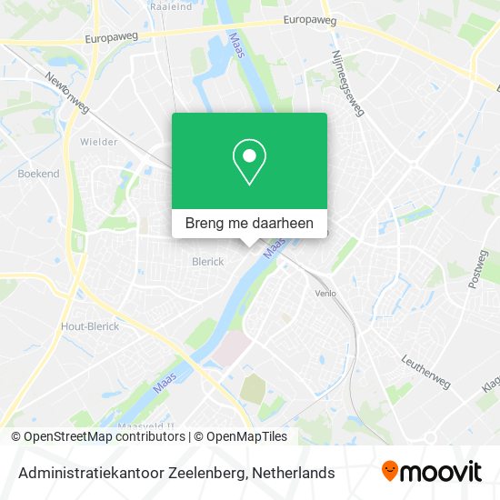 Administratiekantoor Zeelenberg kaart