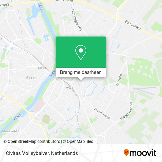 Civitas Volleybalver kaart