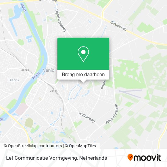 Lef Communicatie Vormgeving kaart