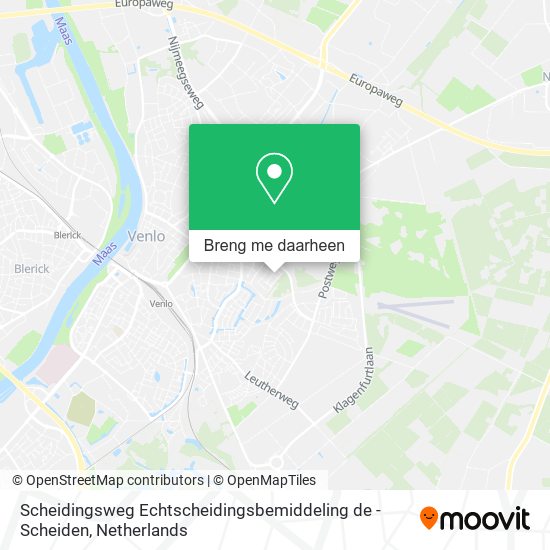 Scheidingsweg Echtscheidingsbemiddeling de - Scheiden kaart