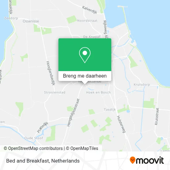 Bed and Breakfast kaart